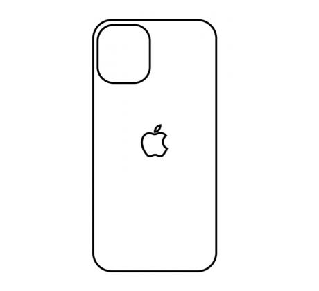 Hydrogel - matná zadná ochranná fólia - iPhone 11 Pro - typ výrezu 3