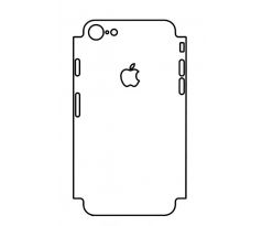 Hydrogel - matná zadná ochranná fólia (full cover) - iPhone 7 - typ výrezu 4