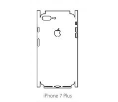 Hydrogel - matná zadná ochranná fólia (full cover) - iPhone 7 Plus - typ výrezu 5