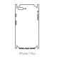 Hydrogel - matná zadná ochranná fólia (full cover) - iPhone 7 Plus - typ výrezu 4