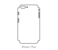 Hydrogel - matná zadná ochranná fólia (full cover) - iPhone 7 Plus - typ 1