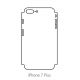 Hydrogel - matná zadná ochranná fólia (full cover) - iPhone 7 Plus - typ výrezu 2