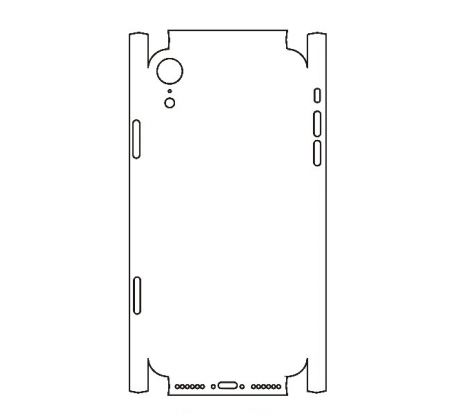 Hydrogel - zadná ochranná fólia (full cover) - iPhone XR - typ výrezu 4