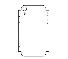 Hydrogel - matná zadná ochranná fólia (full cover) - iPhone XR - typ 1