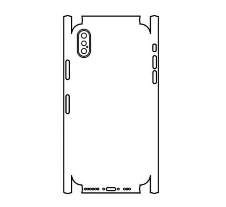 Hydrogel - zadná ochranná fólia (full cover) - iPhone XS - typ výrezu 5