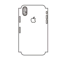 Hydrogel - matná zadná ochranná fólia (full cover) - iPhone XS - typ 2
