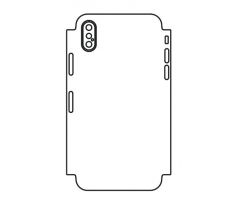 Hydrogel - zadná ochranná fólia (full cover) - iPhone XS - typ výrezu 2