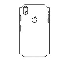 Hydrogel - matná zadná ochranná fólia (full cover) - iPhone XS Max - typ 2