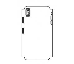 Hydrogel - zadná ochranná fólia (full cover) - iPhone XS Max - typ výrezu 2