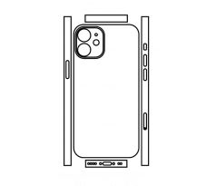 Hydrogel - zadná ochranná fólia (full cover) - iPhone 12 mini - typ 3