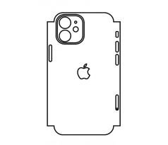 Hydrogel - zadná ochranná fólia (full cover) - iPhone 12 mini - typ výrezu 3