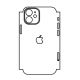 Hydrogel - matná zadná ochranná fólia (full cover) - iPhone 12 mini - typ výrezu 3