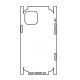 Hydrogel - matná zadná ochranná fólia (full cover) - iPhone 12 - typ výrezu 7
