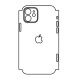 Hydrogel - matná zadná ochranná fólia (full cover) - iPhone 12 - typ výrezu 4