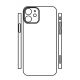 Hydrogel - zadná ochranná fólia (full cover) - iPhone 12 - typ výrezu 2