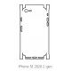 Hydrogel - zadná ochranná fólia (full cover) - iPhone SE 2020/2022 - typ výrezu 3