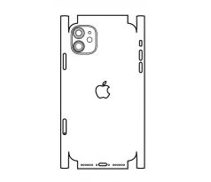Hydrogel - matná zadná ochranná fólia (full cover) - iPhone 11 - typ 8
