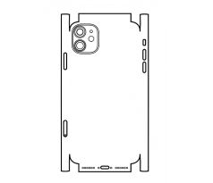Hydrogel - matná zadná ochranná fólia (full cover) - iPhone 11 - typ 6