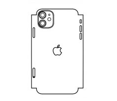 Hydrogel - matná zadná ochranná fólia (full cover) - iPhone 11 - typ 4