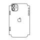 Hydrogel - matná zadná ochranná fólia (full cover) - iPhone 11 - typ výrezu 5