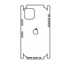 Hydrogel - matná zadná ochranná fólia (full cover) - iPhone 11 Pro - typ výrezu 9