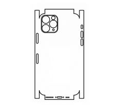 Hydrogel - matná zadná ochranná fólia (full cover) - iPhone 11 Pro - typ výrezu 8