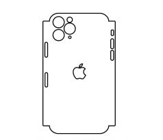Hydrogel - matná zadná ochranná fólia (full cover) - iPhone 11 Pro - typ 4