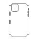 Hydrogel - zadná ochranná fólia (full cover) - iPhone 11 Pro - typ výrezu 4