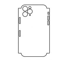 Hydrogel - matná zadná ochranná fólia (full cover) - iPhone 11 Pro - typ 2