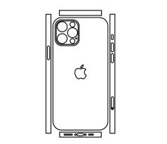 Hydrogel - zadná ochranná fólia (full cover) - iPhone 12 Pro - typ výrezu 9