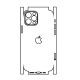 Hydrogel - matná zadná ochranná fólia (full cover) - iPhone 12 Pro - typ výrezu 8