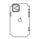 Hydrogel - zadná ochranná fólia (full cover) - iPhone 12 Pro - typ výrezu 4