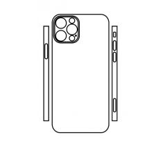 Hydrogel - matná zadná ochranná fólia (full cover) - iPhone 12 Pro - typ výrezu 2