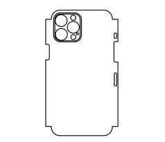 Hydrogel - matná zadná ochranná fólia (full cover) - iPhone 12 Pro Max - typ 1