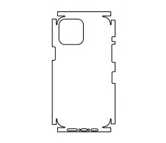 Hydrogel - matná zadná ochranná fólia (full cover) - iPhone 12 Pro Max - typ výrezu 5