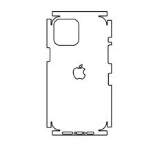 Hydrogel - matná zadná ochranná fólia (full cover) - iPhone 12 Pro Max - typ 10
