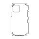 Hydrogel - matná zadná ochranná fólia (full cover) - iPhone 12 Pro Max - typ výrezu 7