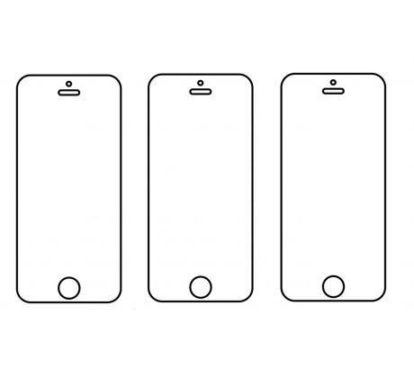 3PACK - Hydrogel - 3x ochranná fólia - iPhone 5/5C/5S/SE