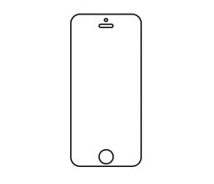 Hydrogel - ochranná fólia - iPhone 5/5C/5S/SE - typ výrezu 2