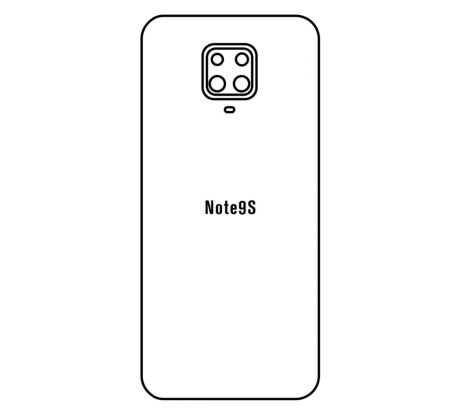 Hydrogel - matná zadná ochranná fólia - Xiaomi Redmi Note 9S 