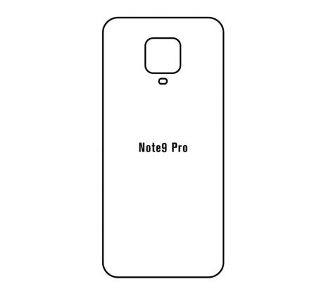 Hydrogel - matná zadná ochranná fólia - Xiaomi Redmi Note 9 Pro 