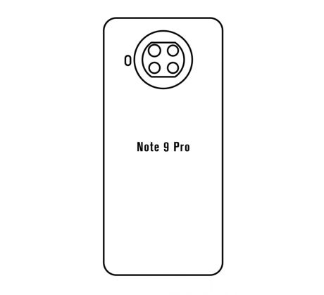 Hydrogel - matná zadná ochranná fólia - Xiaomi Redmi Note 9 Pro 5G 
