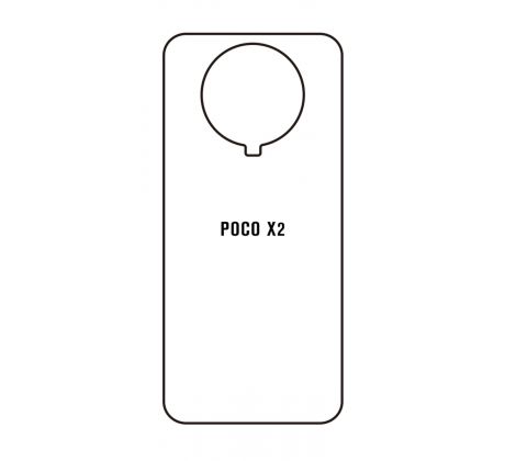 Hydrogel - matná zadná ochranná fólia - Xiaomi Poco X2 