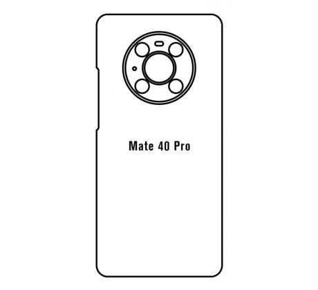 Hydrogel - matná zadná ochranná fólia - Huawei Mate 40 Pro 
