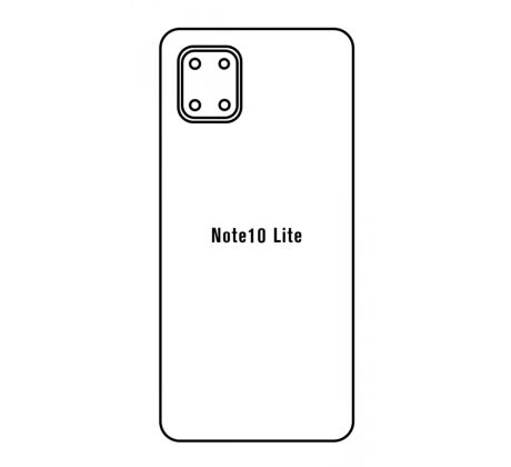 Hydrogel - matná zadná ochranná fólia - Samsung Galaxy Note 10 Lite 