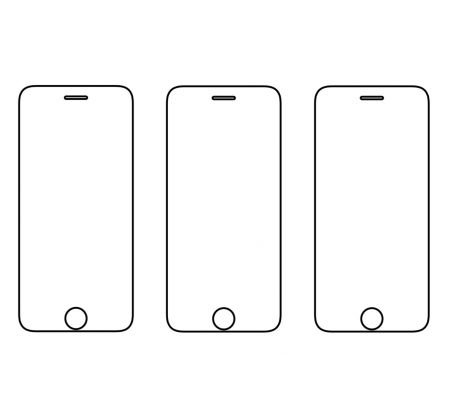 3PACK - Hydrogel - 3x ochranná fólia - iPhone 7/8/SE 2020/SE 2022 