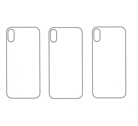 3PACK - Hydrogel - 3x zadná ochranná fólia - iPhone XS Max