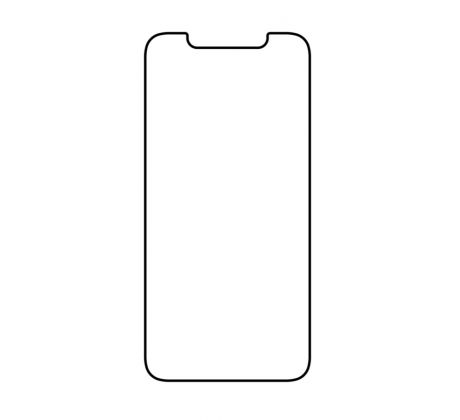 Hydrogel - matná ochranná fólia - iPhone X/XS - typ výrezu 2