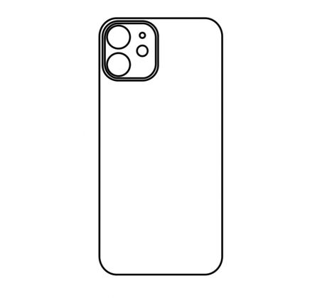 Hydrogel - zadná ochranná fólia - iPhone 12 mini - typ výrezu 3