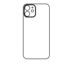 Hydrogel - zadná ochranná fólia - iPhone 12 - typ výrezu 3